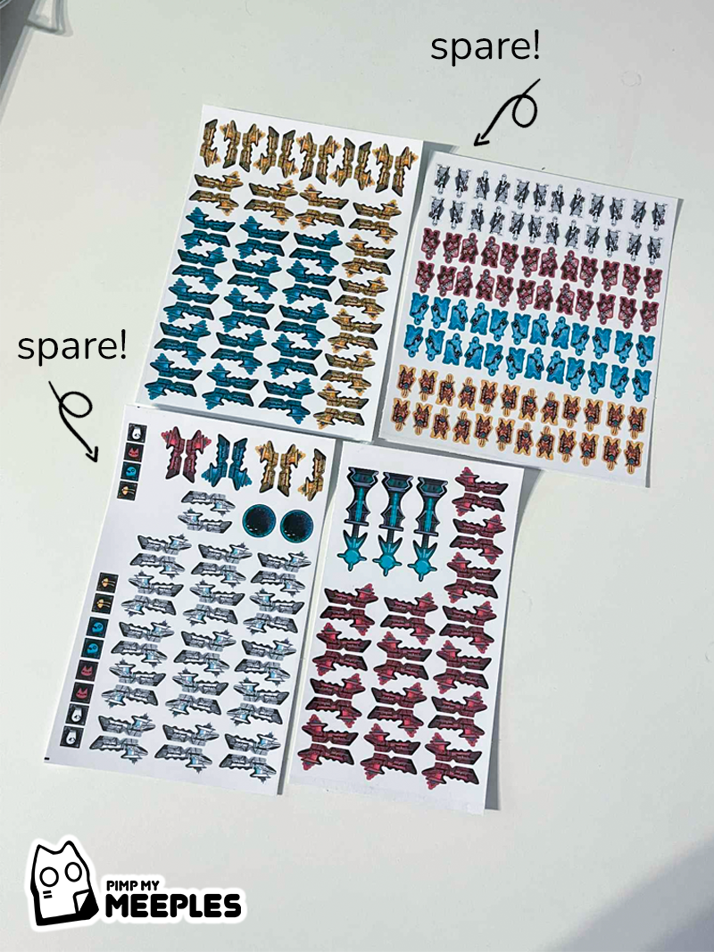PimpMyMeeples - Arcs Stickers (Base)