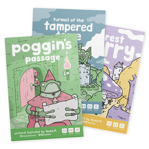 Slowquest - Adventure Booklet Pack #1