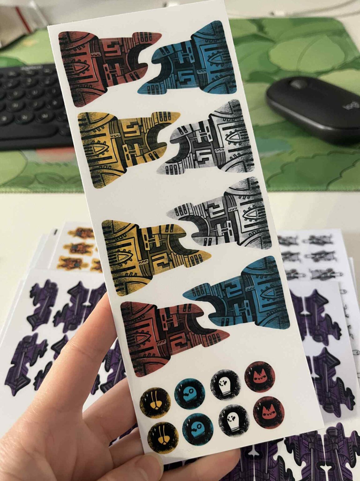 PimpMyMeeples - Arcs Stickers (Blighted Reach)