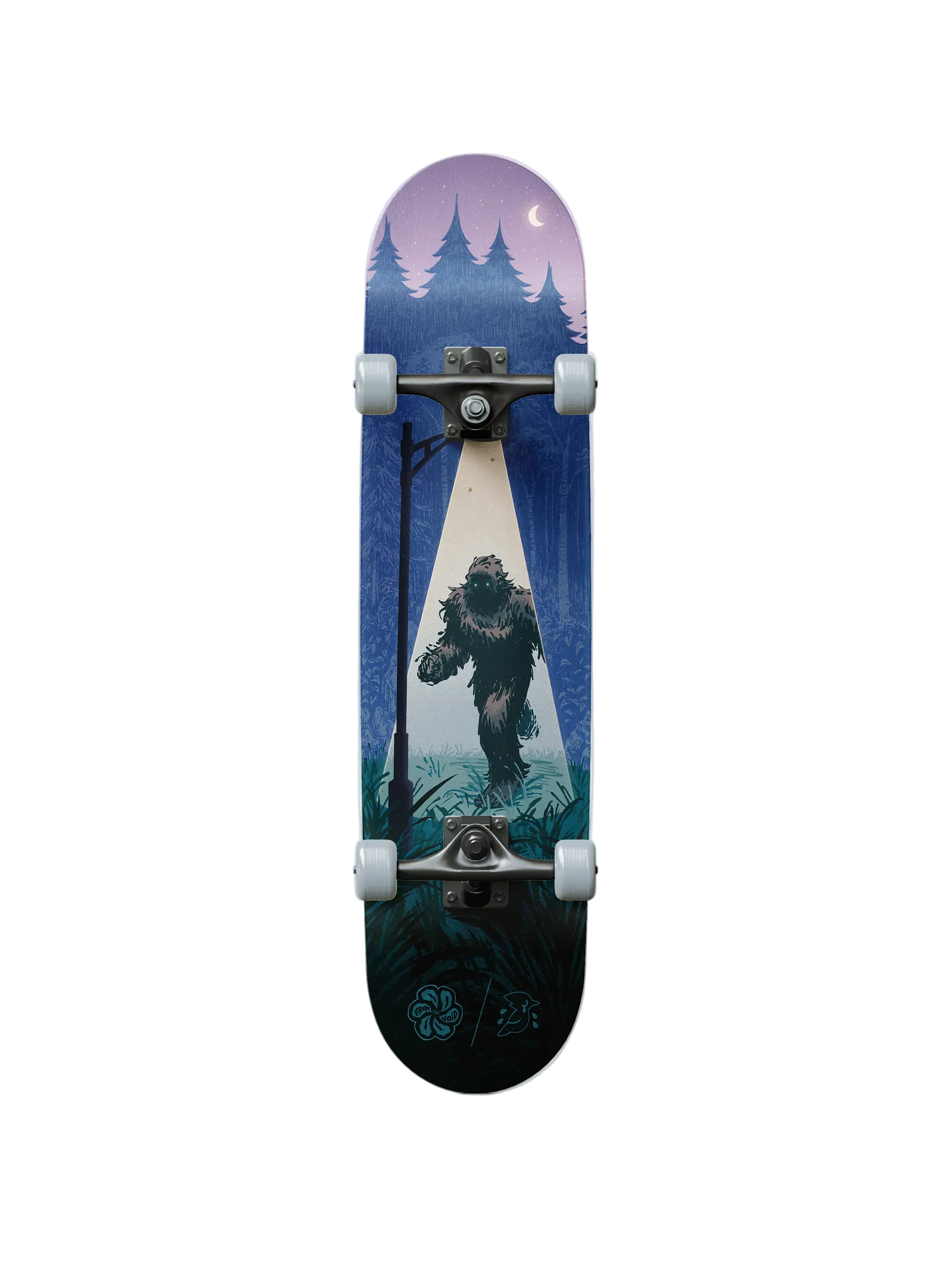 From the Void skateboard deck with Bigfoot graphic